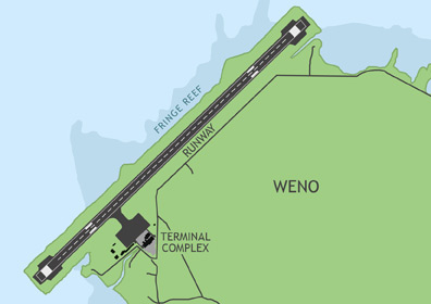 Chuuk International Airport Map