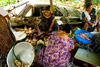 Women prepare food for a feast